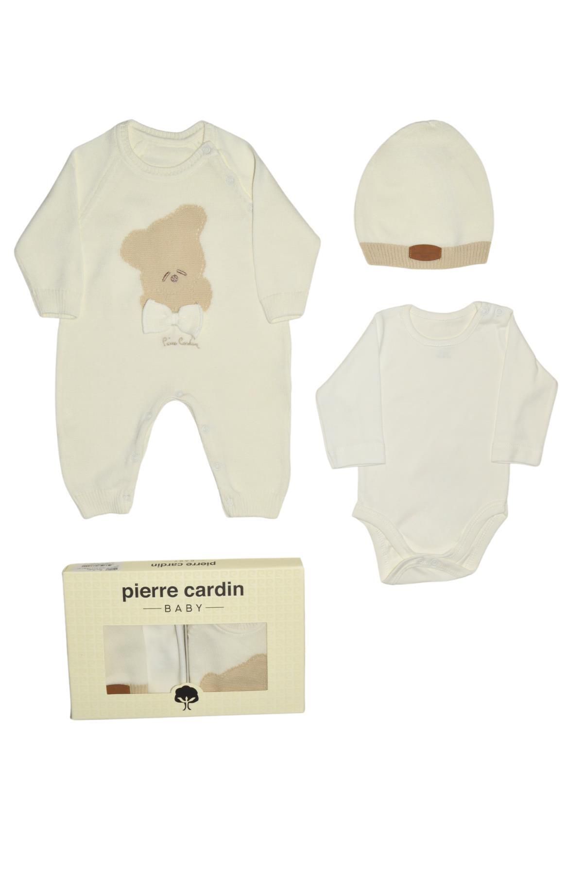Pierre Cardin لباس بافتنی روپوش خرس 3 تکه خروجی بیمارستان 305340