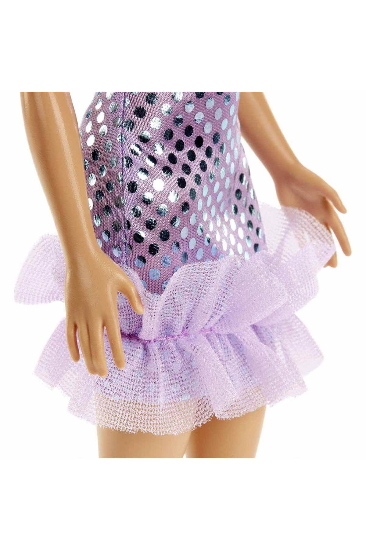 Barbie Pırıltılı - Mor Pullu Elbise Sarışın fotoğrafı 2 (önizleme)