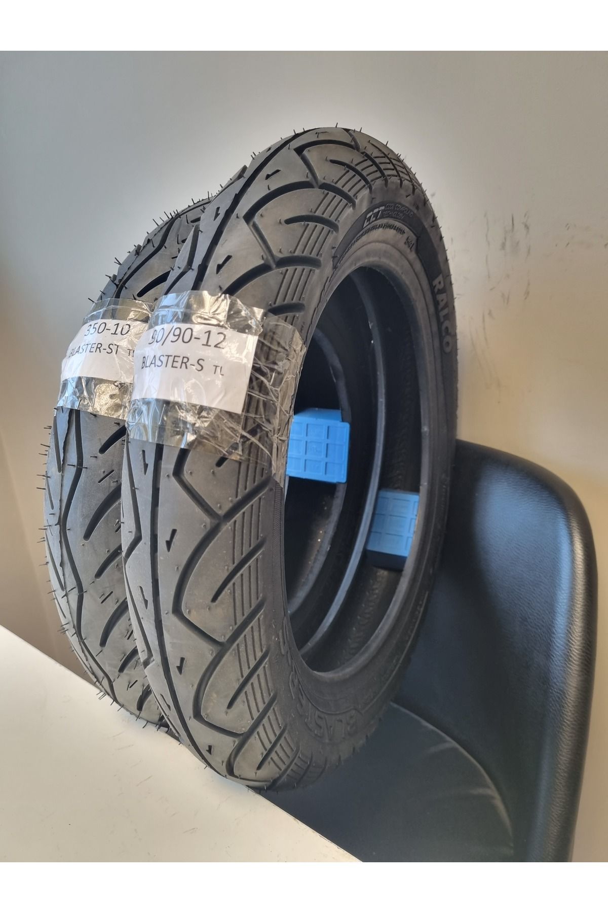RALCO TYRES HONDA SPACY, ACTİVA-S, SPONTİNİ ÖN/ARKA LASTİK 350-10, 90/90-12 SET DUBLEKS BLASTER-S/ST BLASTER-S/ST