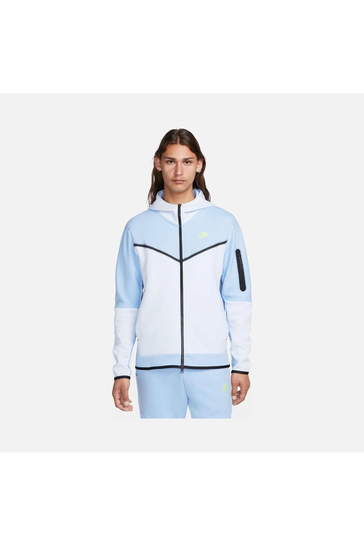 Nike tech fleece navy hoodie deals