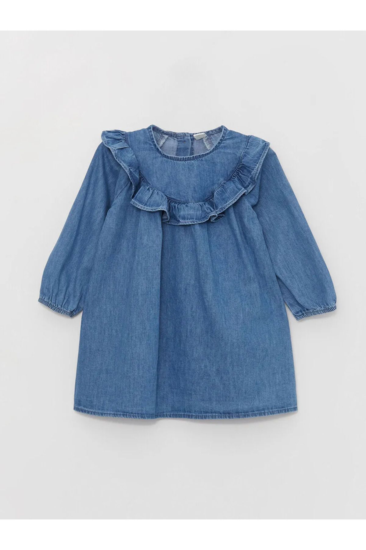 LC Waikiki LCW baby Crew Neck Baby Girl Jean Dress