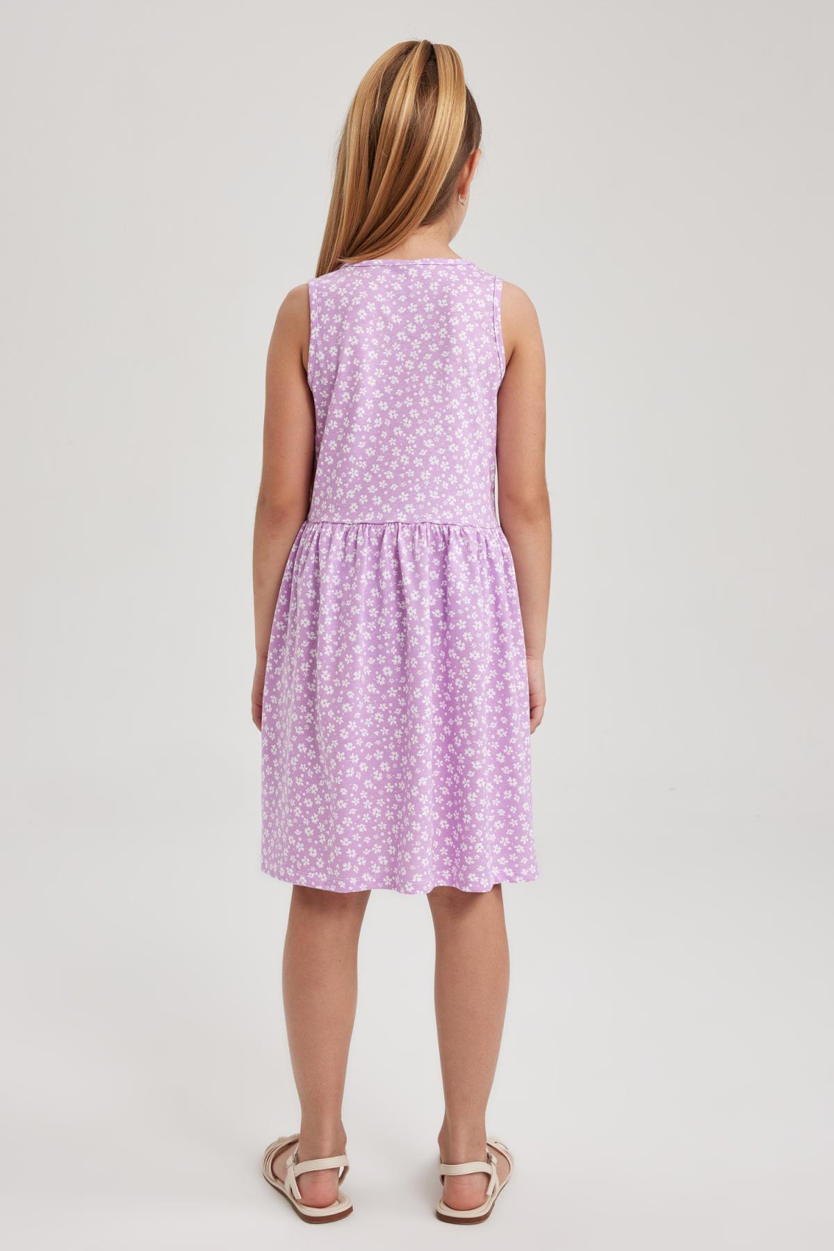 لباس مجلسی دخترانه بنفش دفکتوDefacto | B0673A823SM اورجینال - تصویر 8