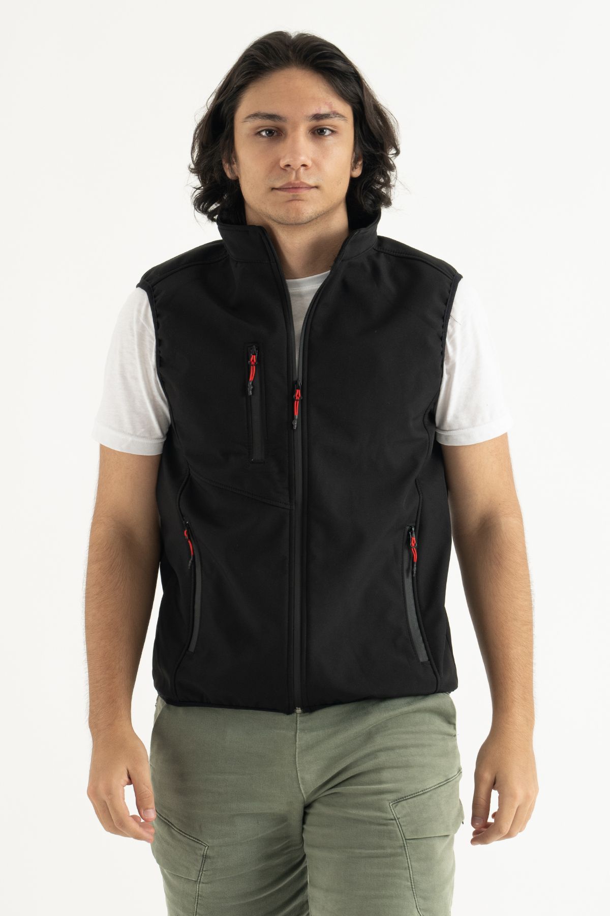 REYNARD Men s Black Slim Fit Narrow Cut Fleece Bato Collar Outdoor