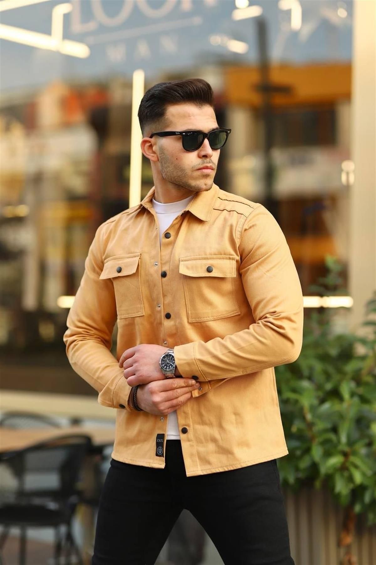 Denim shirt color clearance