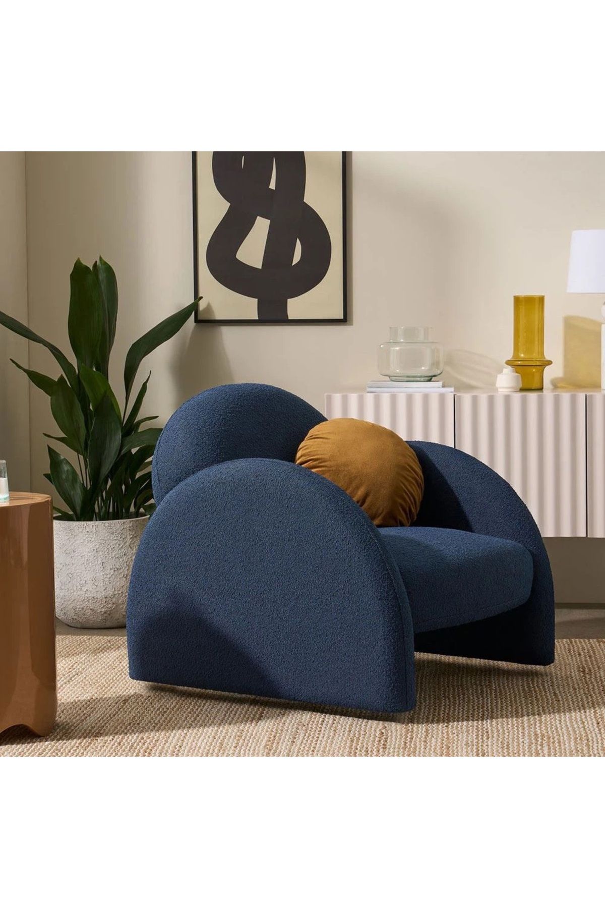 S Home Design Concept Kaii Berjer Sandalye Teddy Lacivert Fiyat