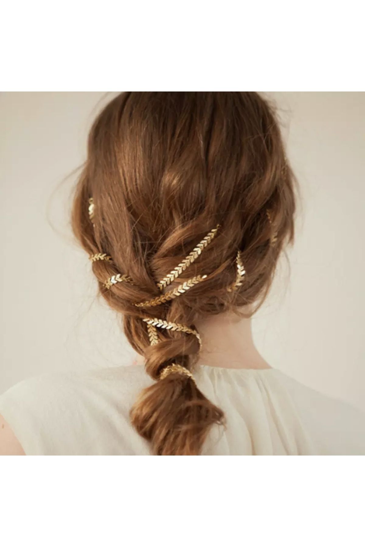 G l mse Tasar m Hair Clip Gold colored Graduation Prom