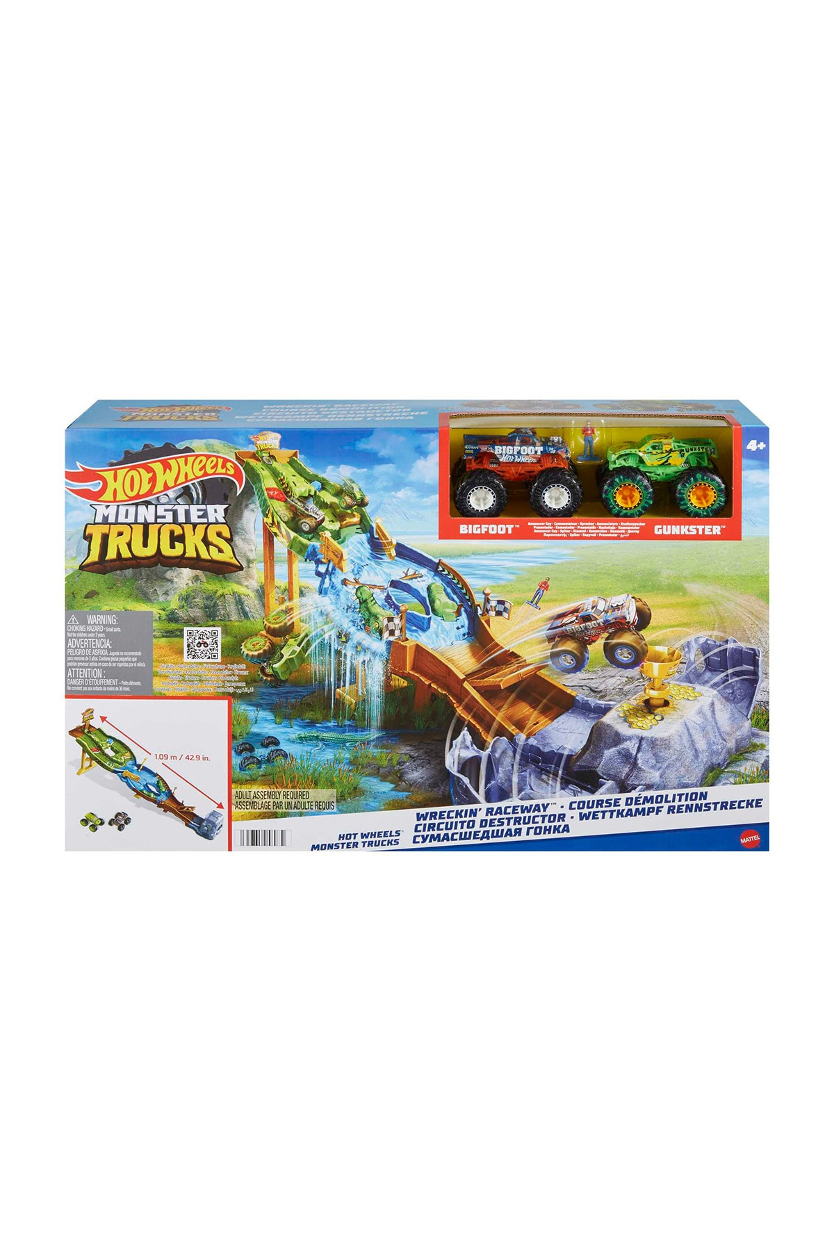 Mattel Oyuncak Hot Wheels Monster Trucks Heyecanlı Yarışlar Oyun