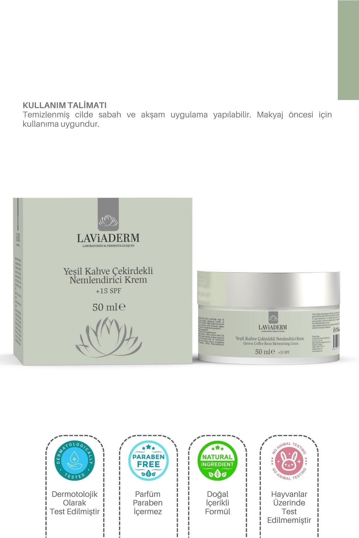 laviaderm Yeşil Kahve Çekirdekli Nemlendirici Krem - Fiyatı, Yorumları