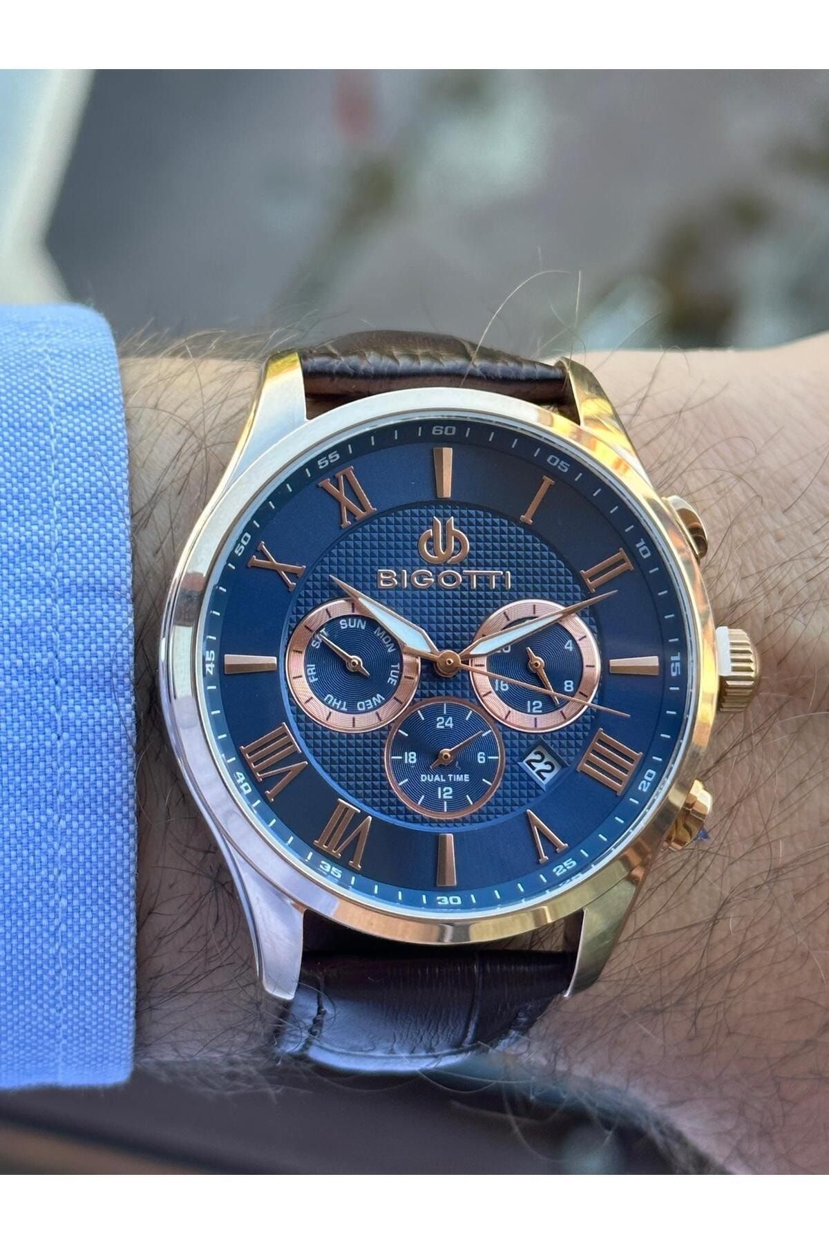 Bigotti-BIGOTTY DUAL TIME (IN SECOND SPECIFIC WATCH DIAL) STYLISH ACTIVE INDICATORS QUALITY MEN'S WRISTWATCH 3