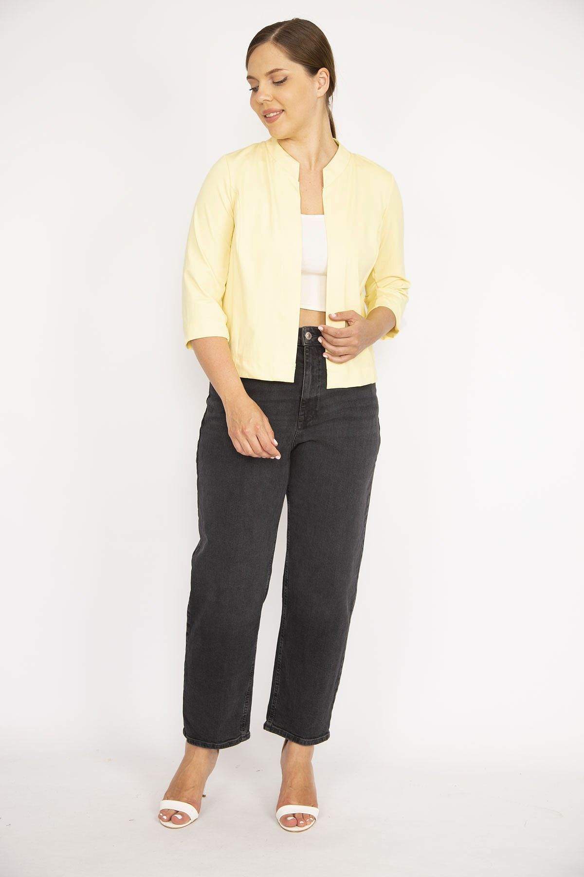 Short jacket outlet with long top