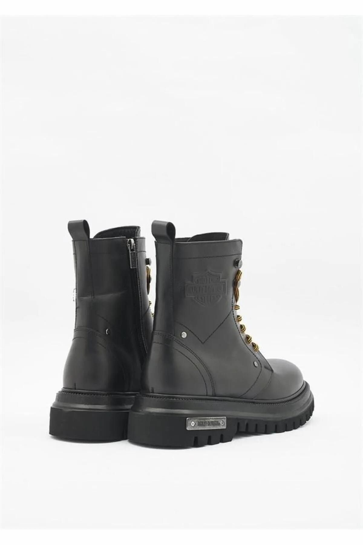 چکمه و بوت مشکی مردانه Dearie 021M100570 اورجینال Harley Davidson