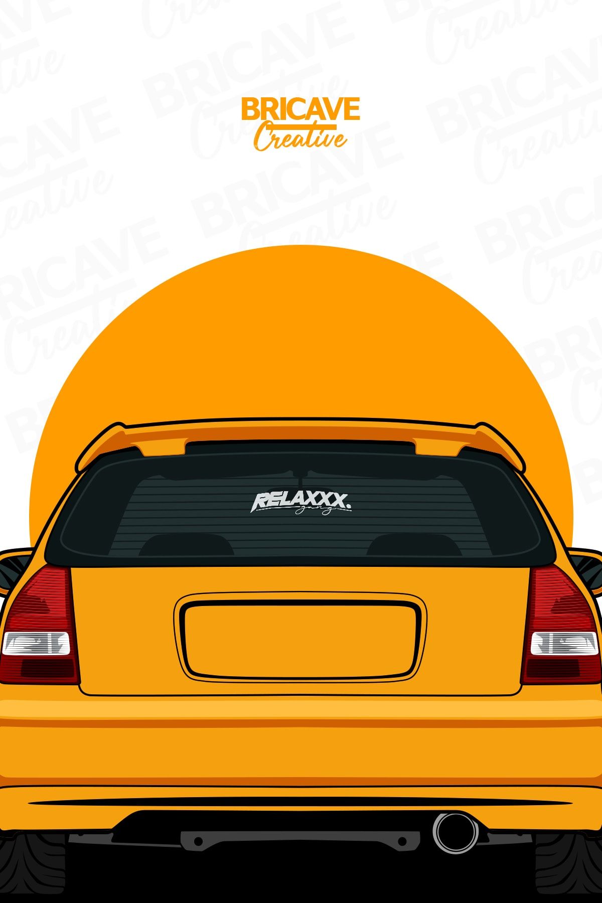 INDIGOS UG Adesivo per auto – JDM – Die Cut – Auto – 300 x 129 mm – Haters  – Nero – lunotto posteriore – Adesivi – Tuning : : Auto e Moto