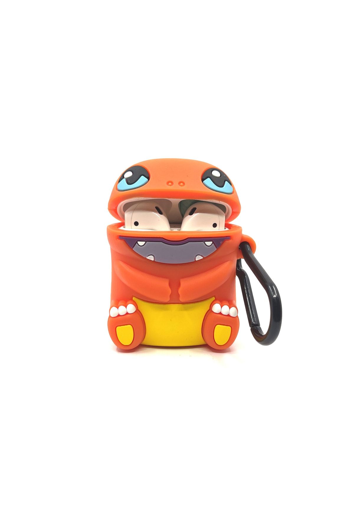 ZenAI Airpods 1 2. Popular Cartoon Orange Charmander Pokemon Designed Gift Case