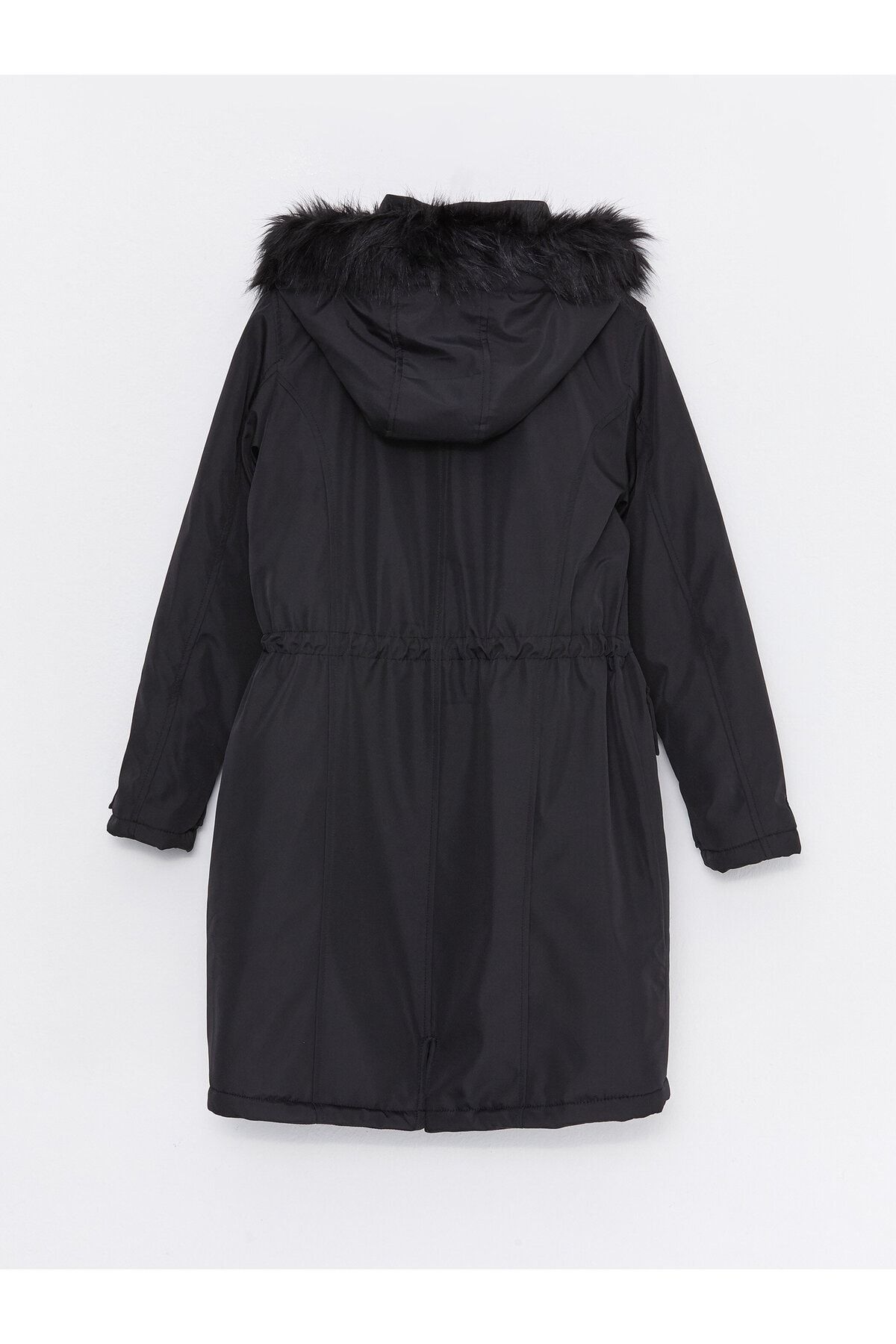 LC Waikiki-Gerader Damenparka mit langen Ärmeln und Kapuze 8