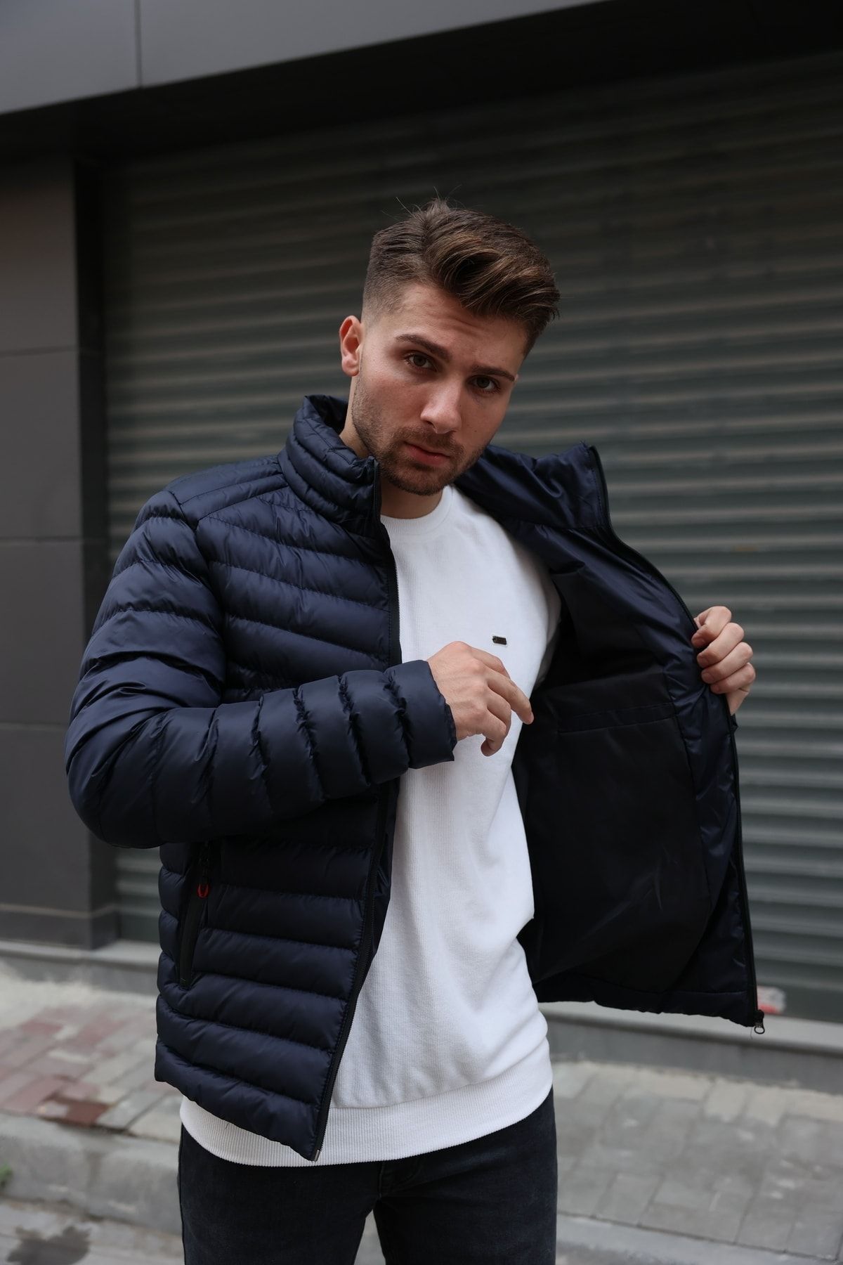 Men's waterproof puffer jackets hot sale