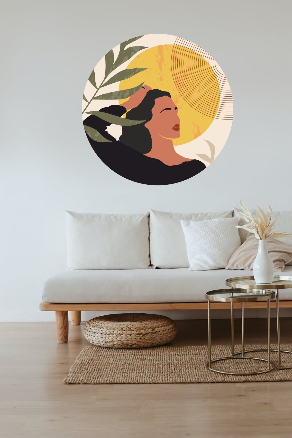 Boho Chic Autocollant rond