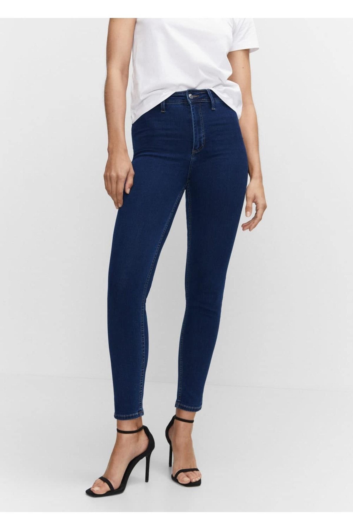 Yüksek Bel Pamuklu Jegging