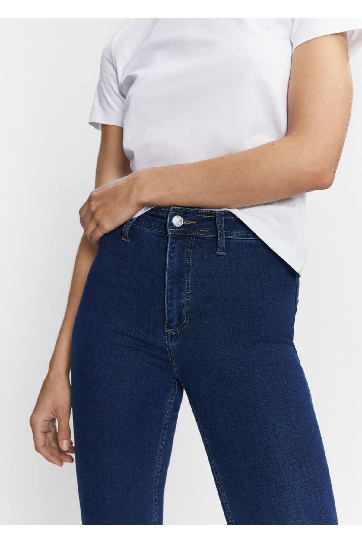 Yüksek Bel Pamuklu Jegging