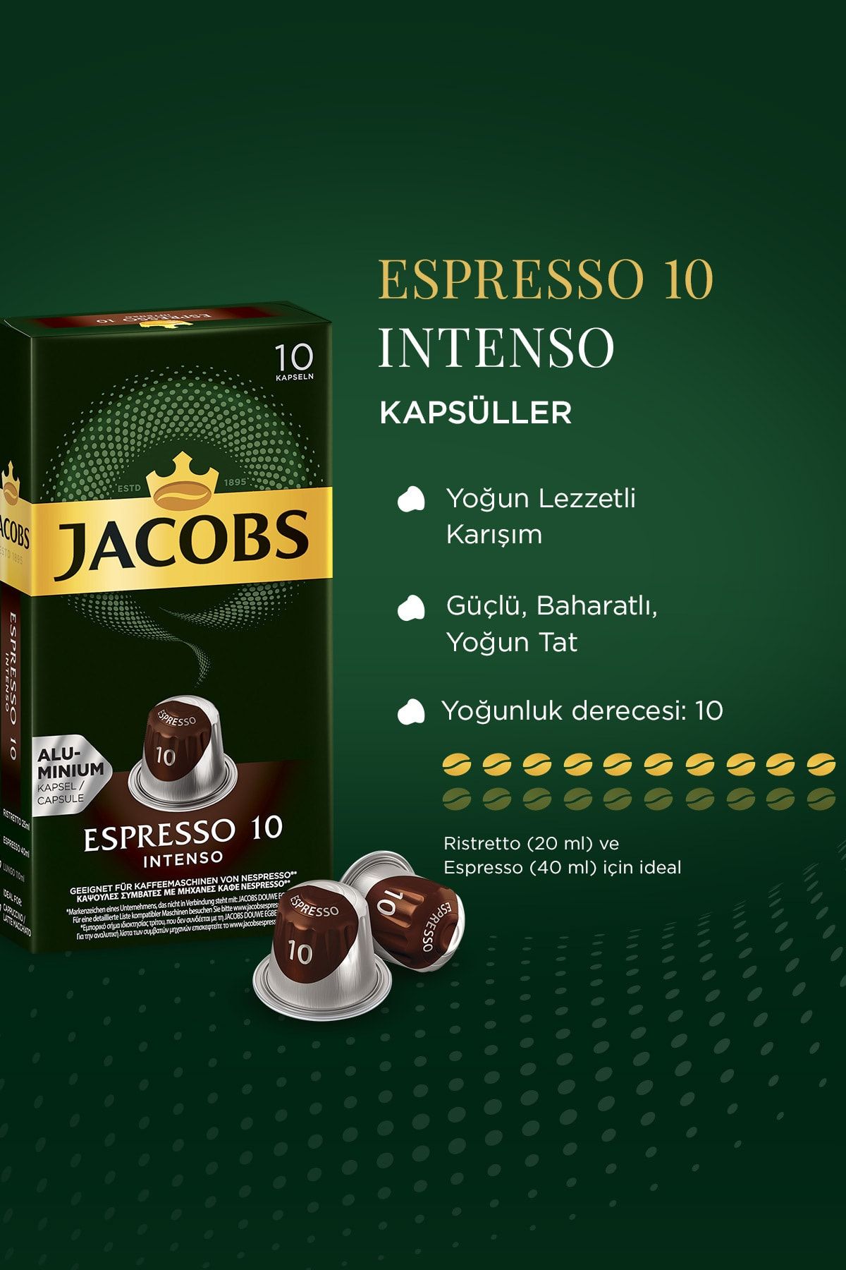Jacobs-Espresso Capsule Coffee Advantage Set 20 Capsules 3