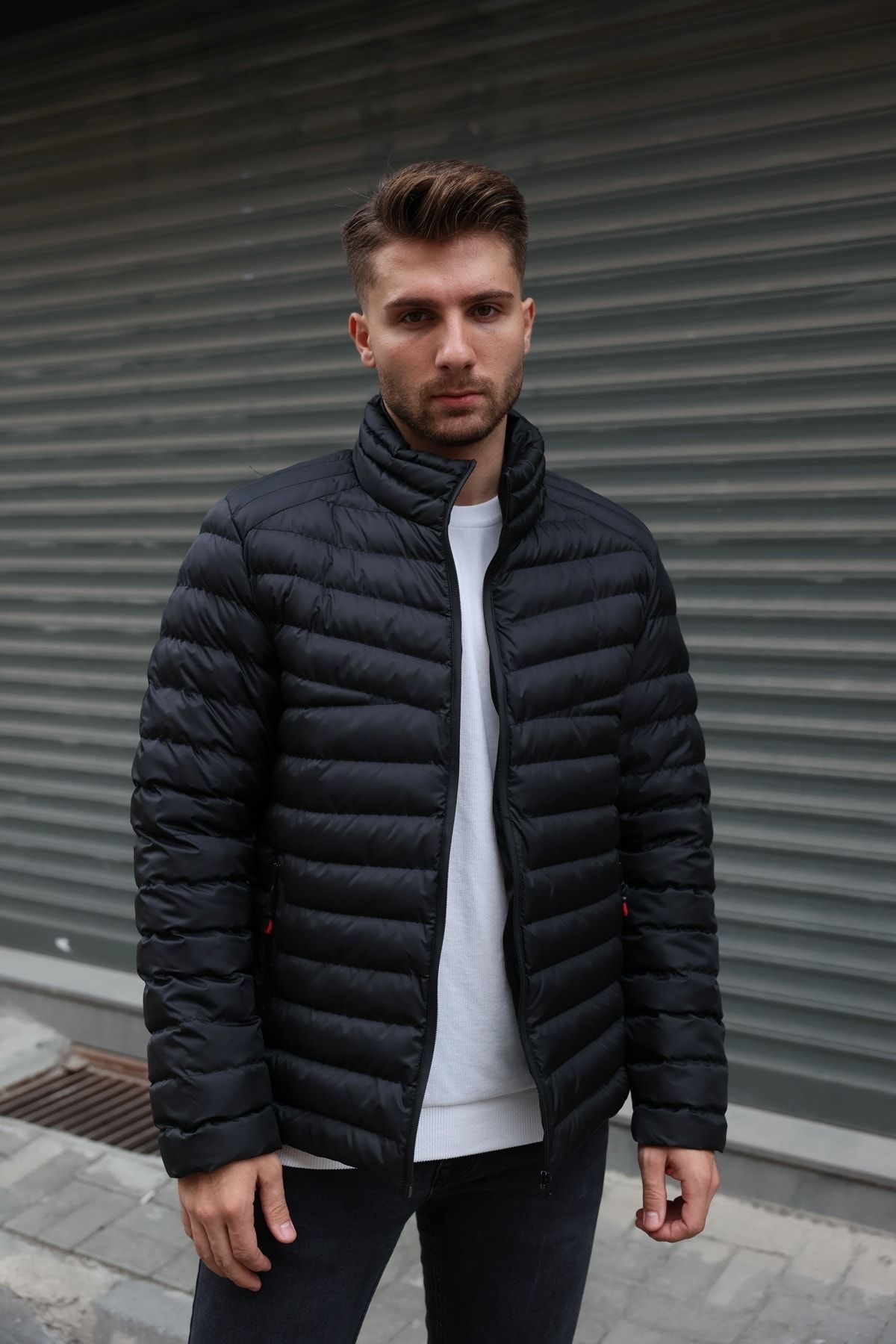 3MODA Men s Waterproof Lined Puffer Jacket Trendyol