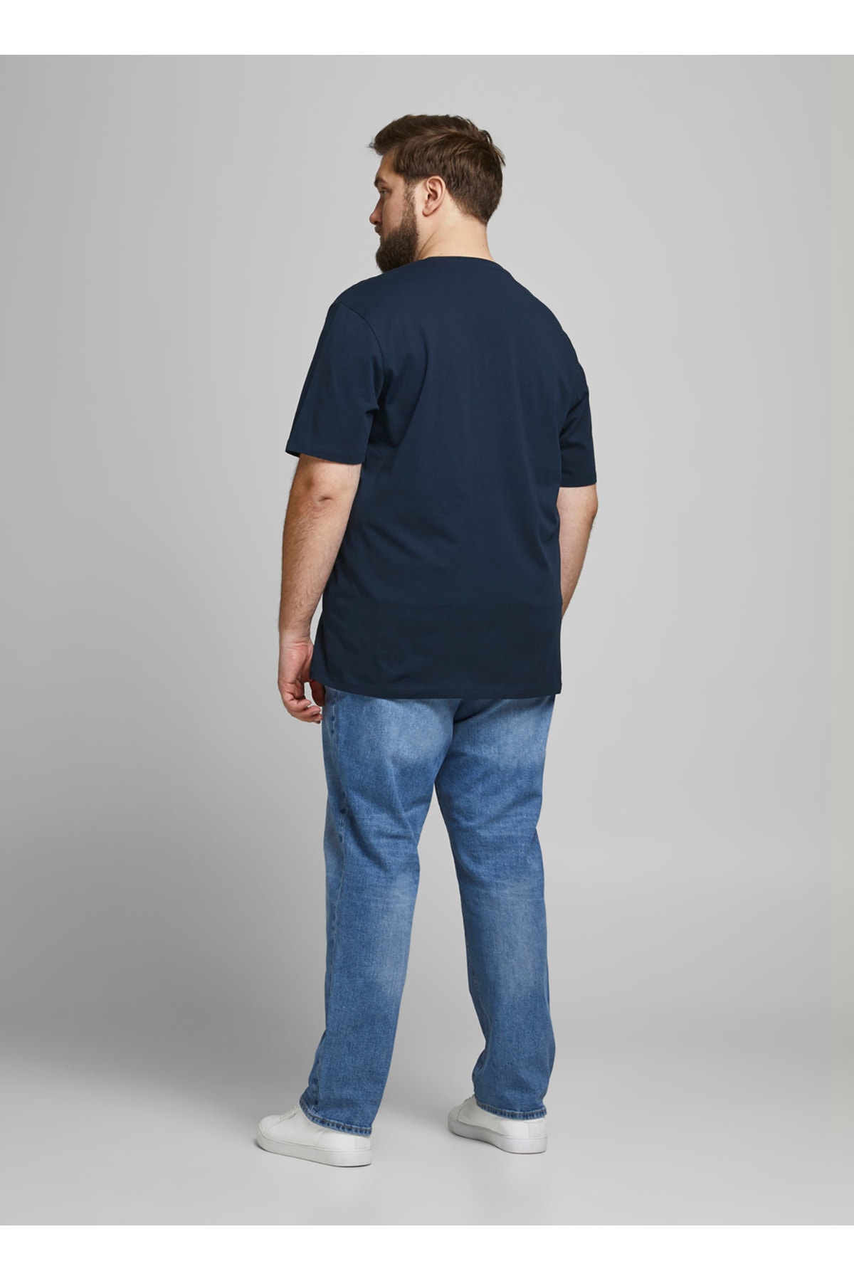 تی شرت جک اند جونز مردانه پنبه ای آبی سرمه ای  طرح دار Regular/رگولار    T-shirt  | Jack & Jones 5003055677 TR - تصویر 6