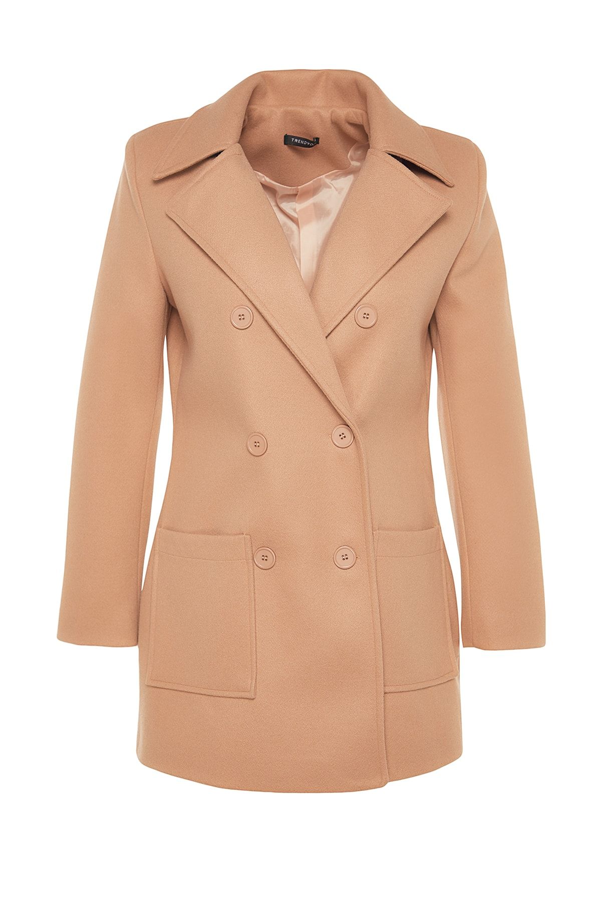 Petite double breasted coat top
