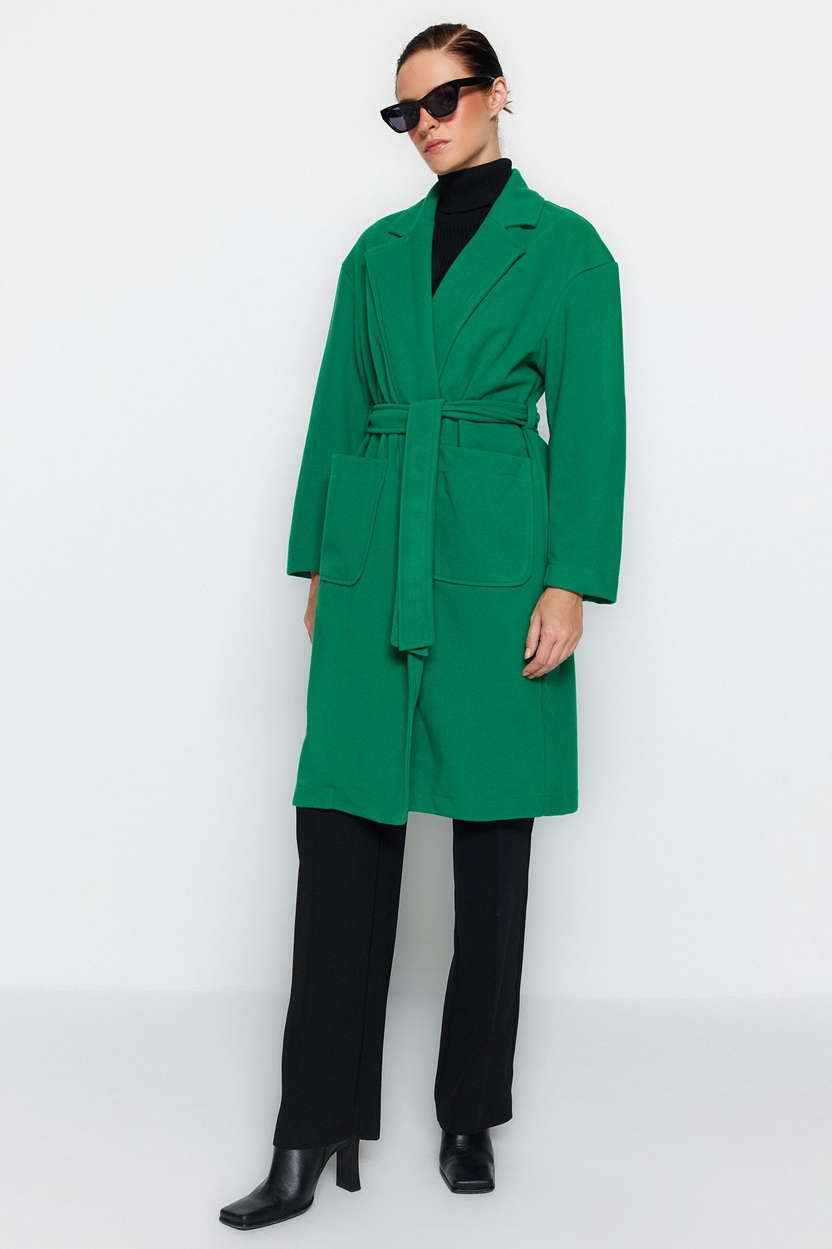 Zara coat clearance green