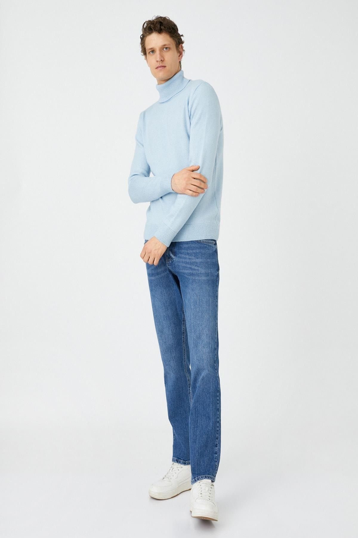Koton شلوار جین نیلی متوسط ​​مردانه