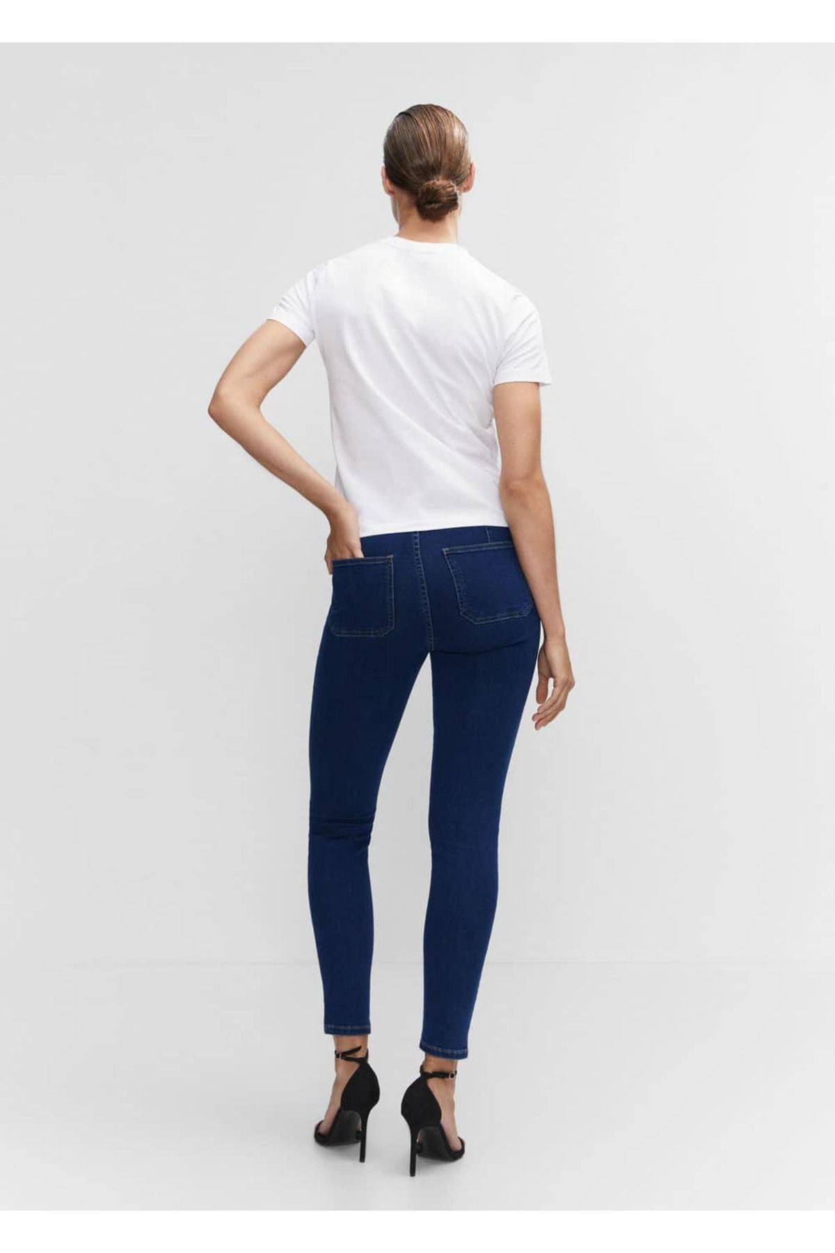 Yüksek Bel Pamuklu Jegging