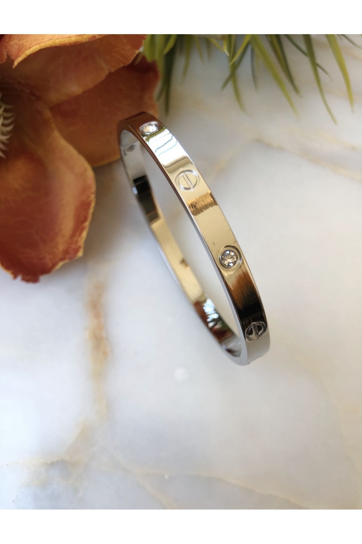 Rose sales bracelet silver