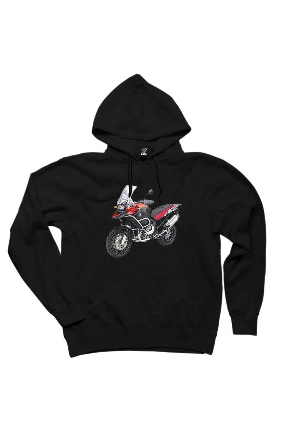 Z zepplin BMW R 1200 GS Adventure K51 Black Hooded Sweatshirt