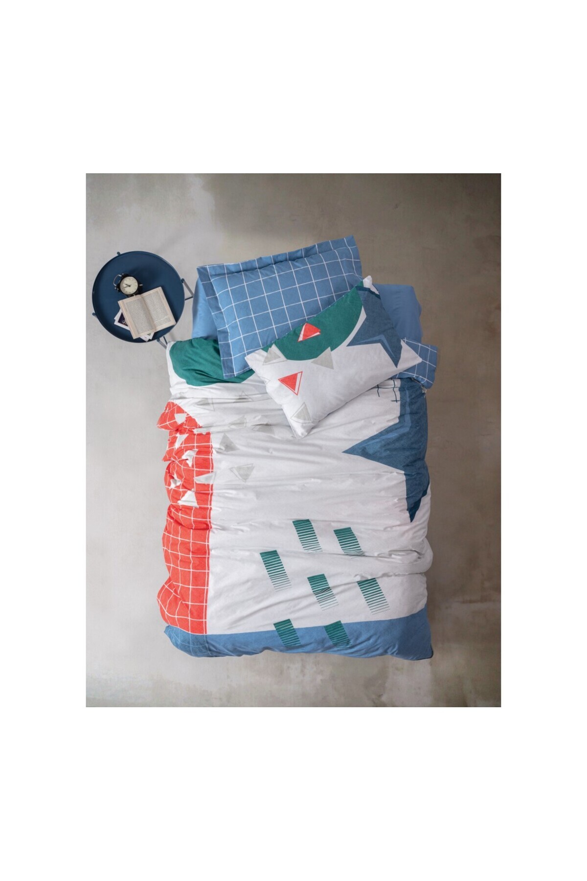 سرویس روتختی کاتن باکس ASTRAL-DENİM-TEK-COMLETE-SET