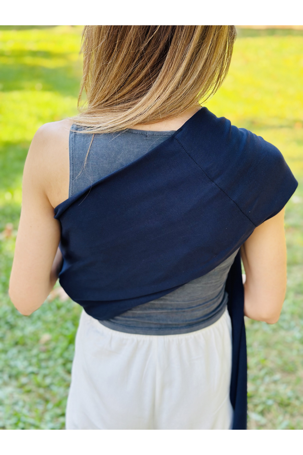 kubbe Anakucağı Esnek Halkalı Cepli Bebek Taşıma Şalı, Bebek Askısı Wrap Sling fotoğrafı 6 (önizleme)