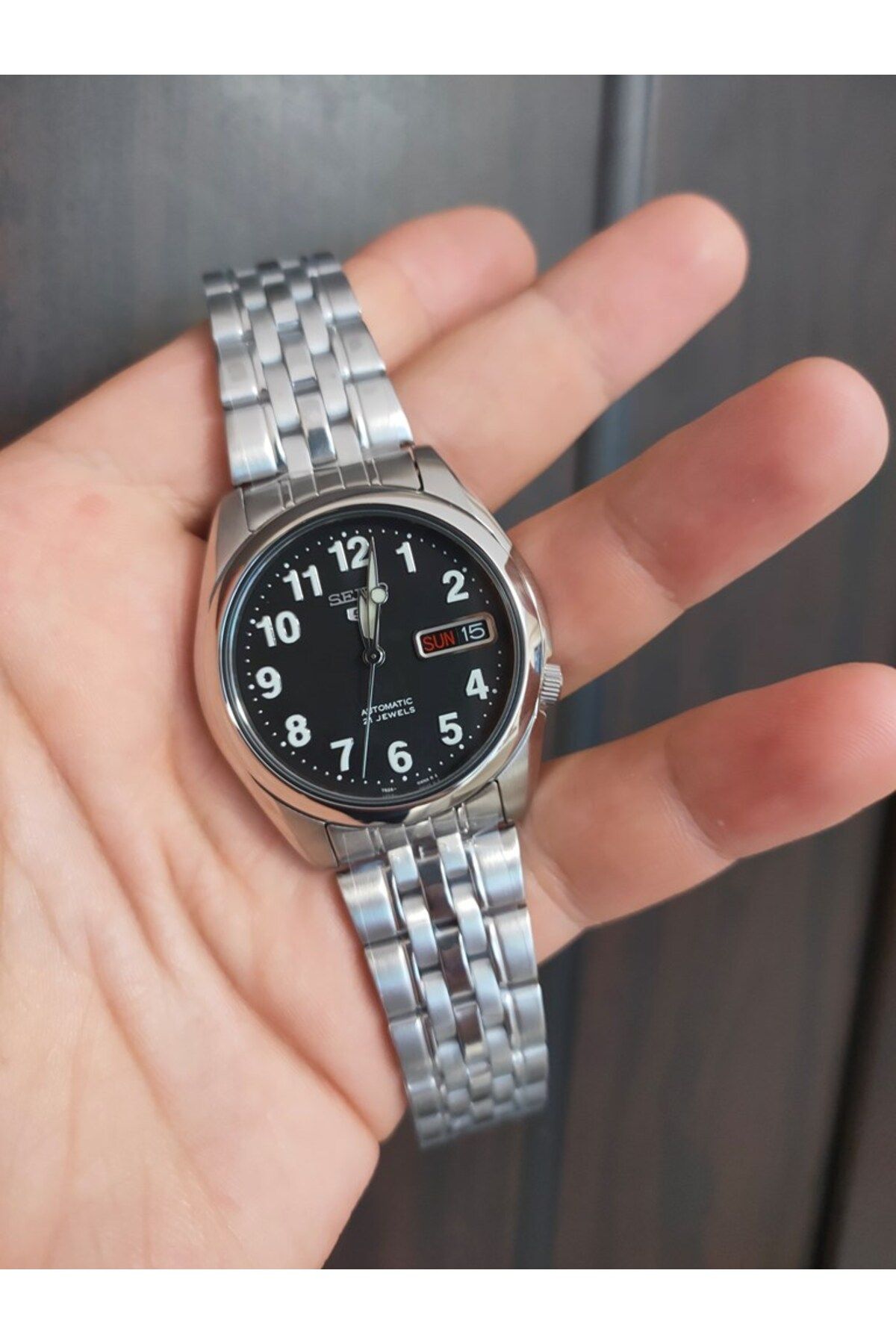 Seiko Snk381k1 Numeral Automatic Men s Wristwatch Trendyol