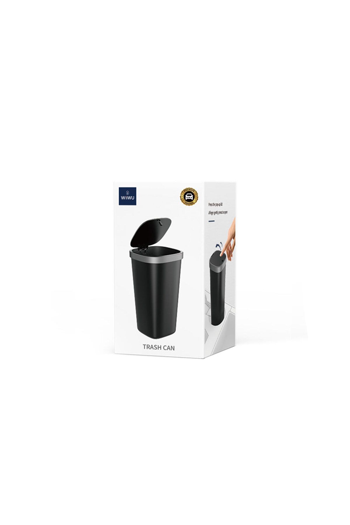 WIWU-Wiwu Ch020 Automatic Lid Mini Trash Can - In-Car 5
