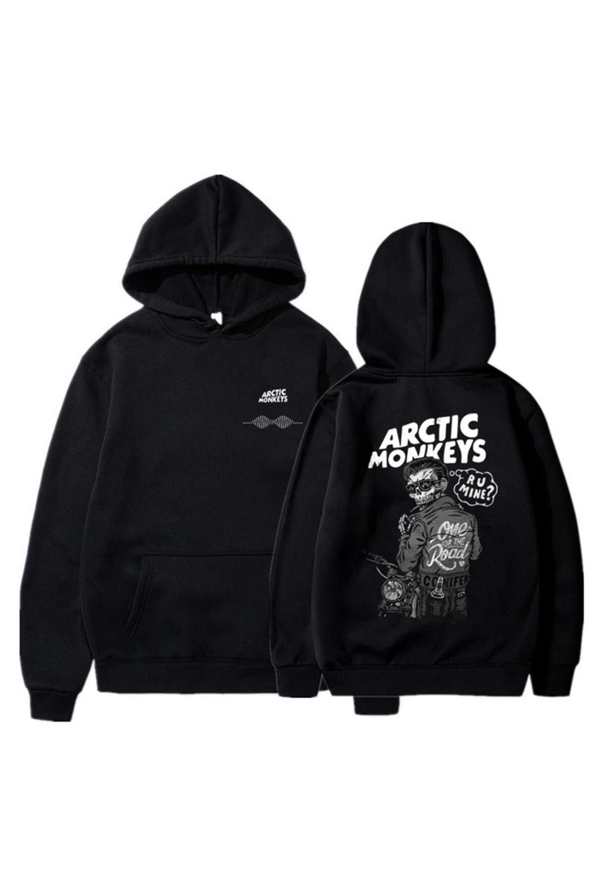 Touz Blunt Blunt Arctic Monkeys Back Printed Black Unisex Oversize