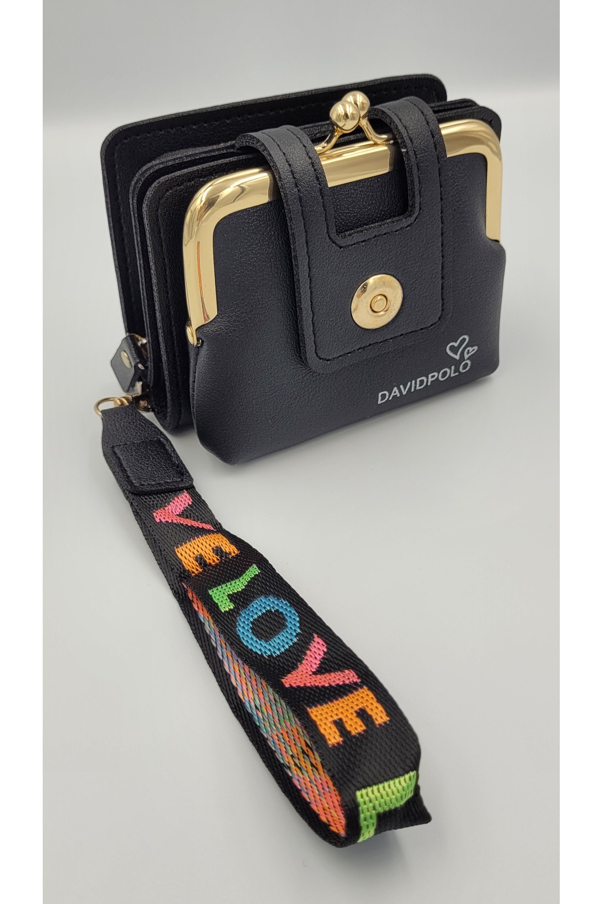 Kırase Women's Multiple Compartment Chic Money Wallet with Imported Black Pockets