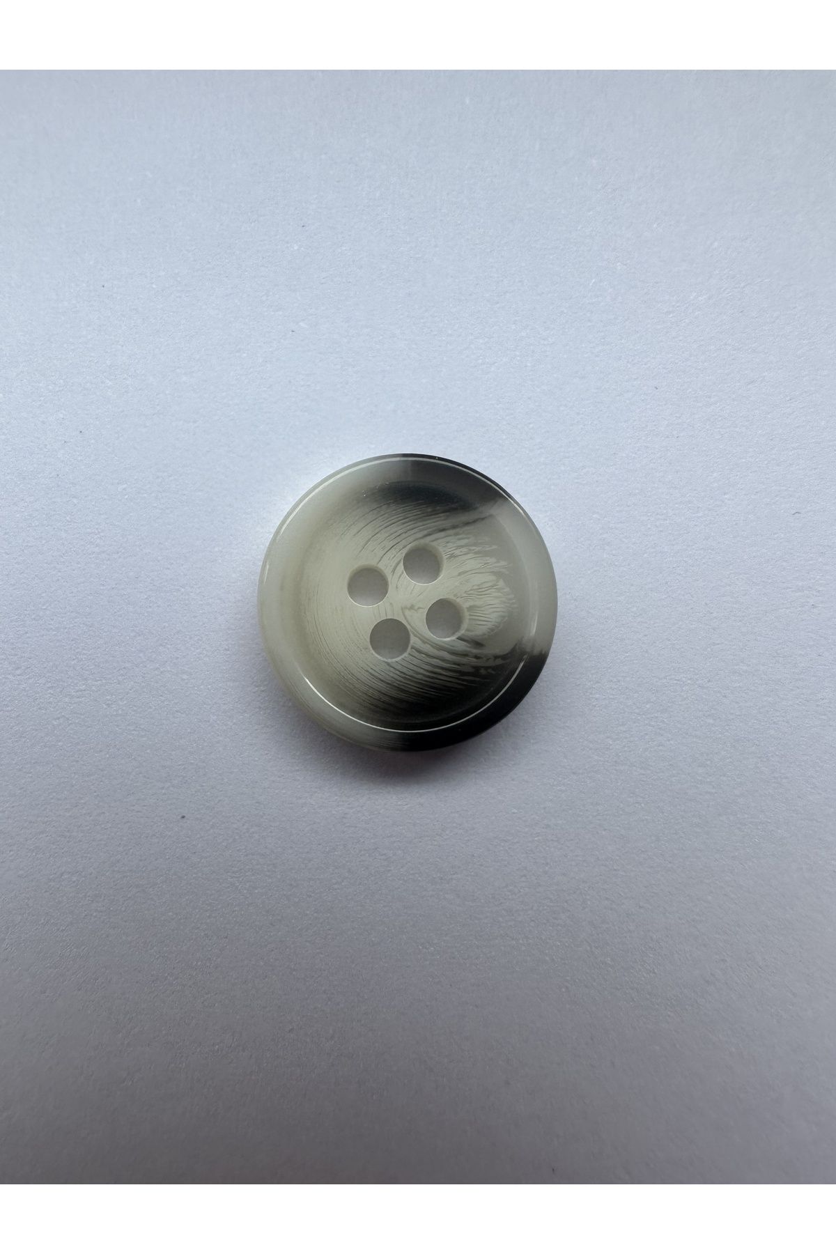 aensia-White Black Marble Marble Pattern Design Button Flat Polyester Button 24 Size Buttons - Pack of 10 3