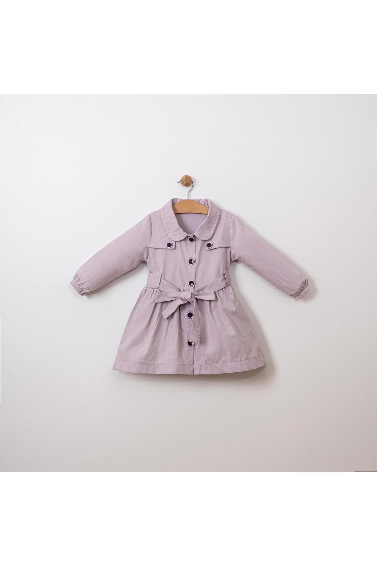 Kids purple trench top coat