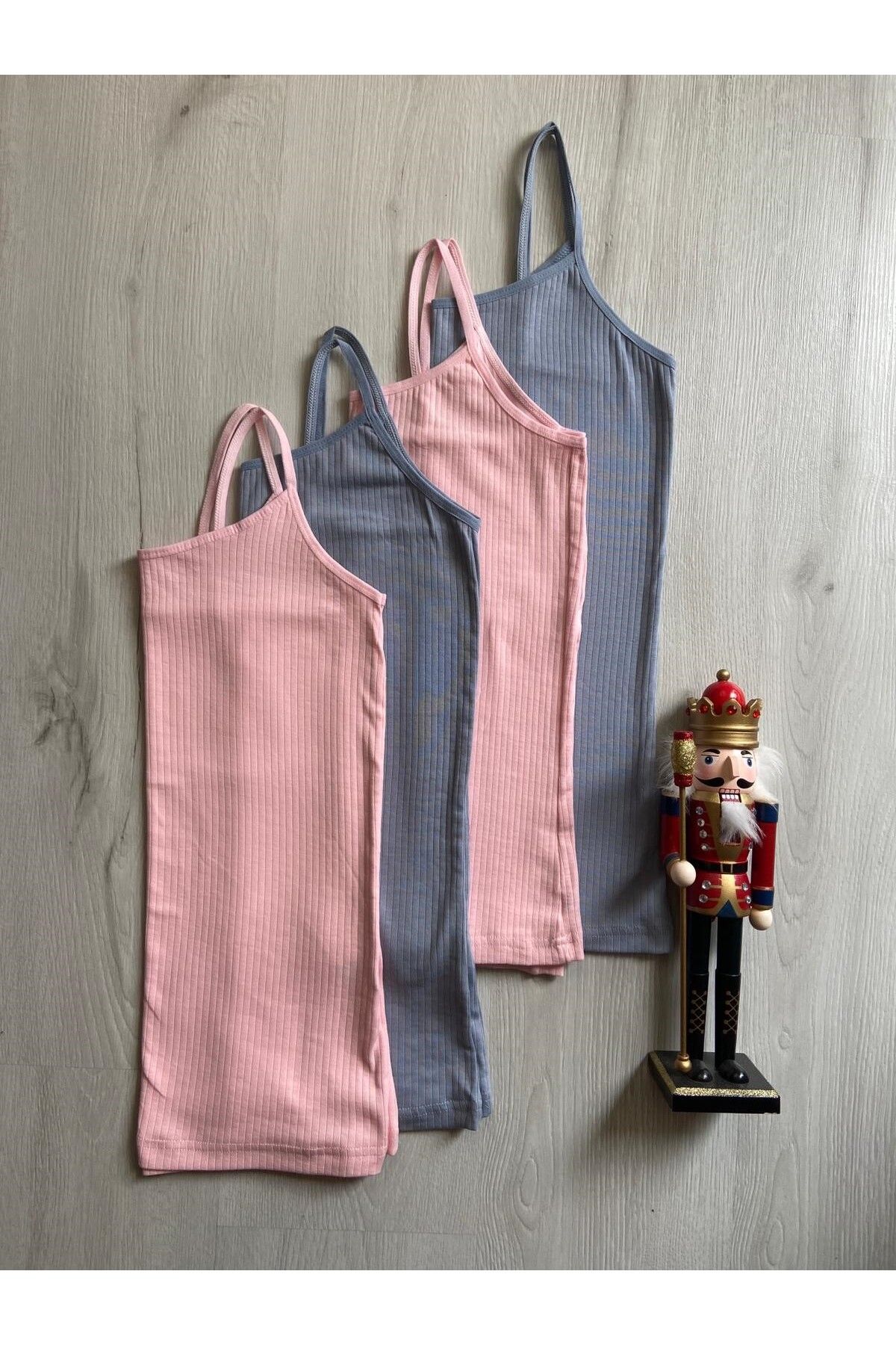 ParisTrend Tricou De Damă Din Bumbac Cu Nervuri Din 4 Piese Femeie - 2XL