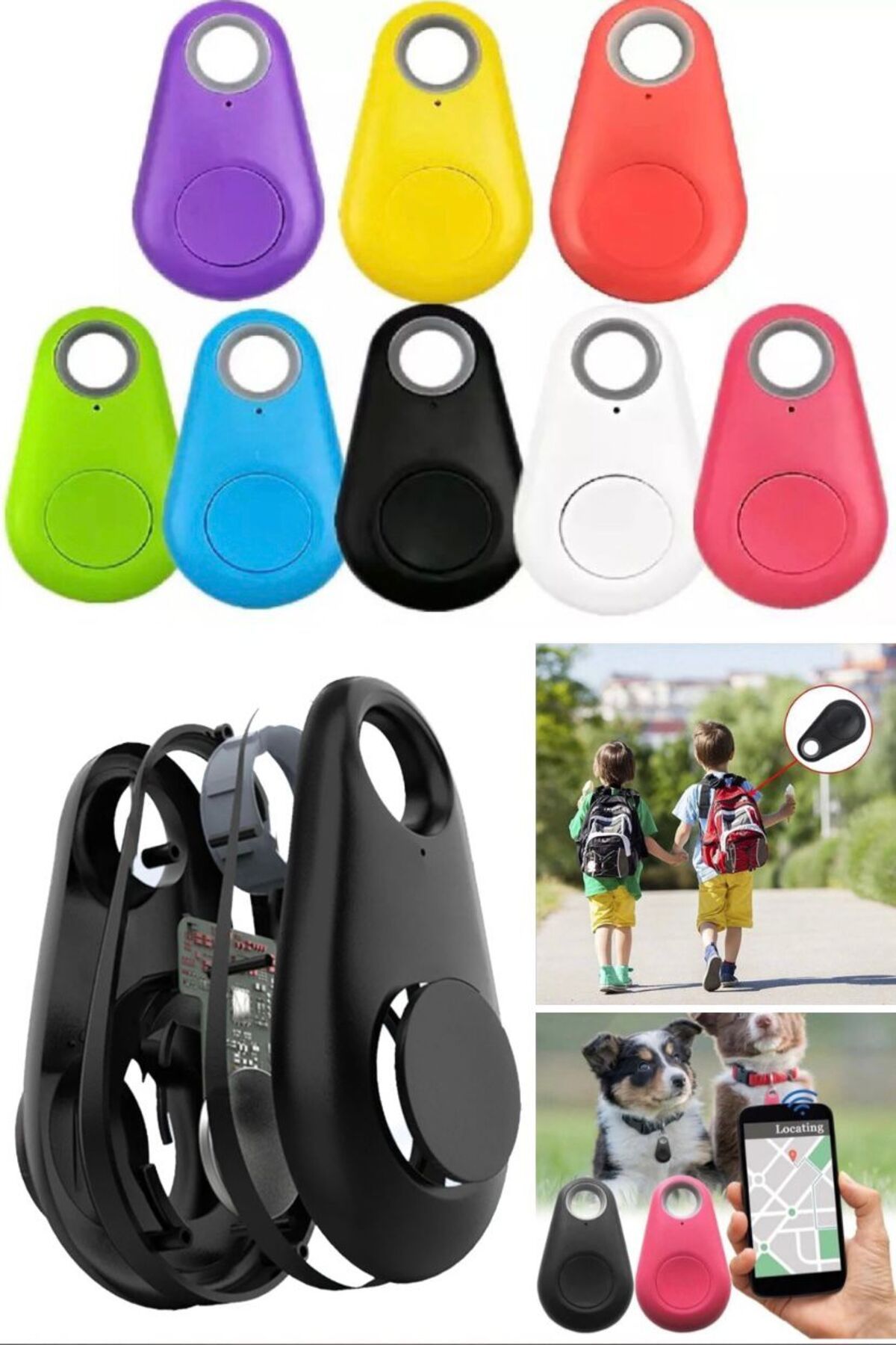 Utelips Mini GPS Tracker Kablosuz Anahtar Bulucu Alarm C zdan