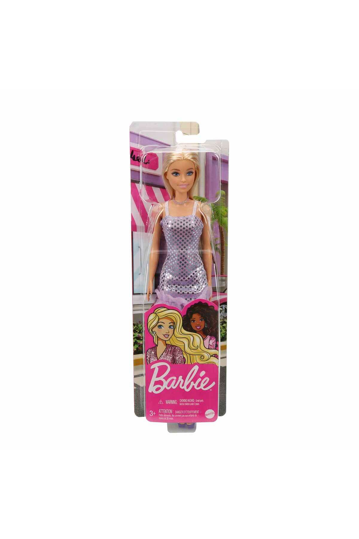 Barbie Pırıltılı - Mor Pullu Elbise Sarışın fotoğrafı 4 (önizleme)
