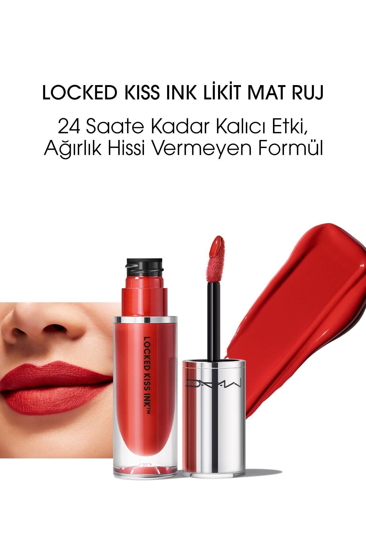 Mac مایع مات رژ لب مختومه بوسه 24 ساعته رنگ دویین حجم 4 میلی لیتر