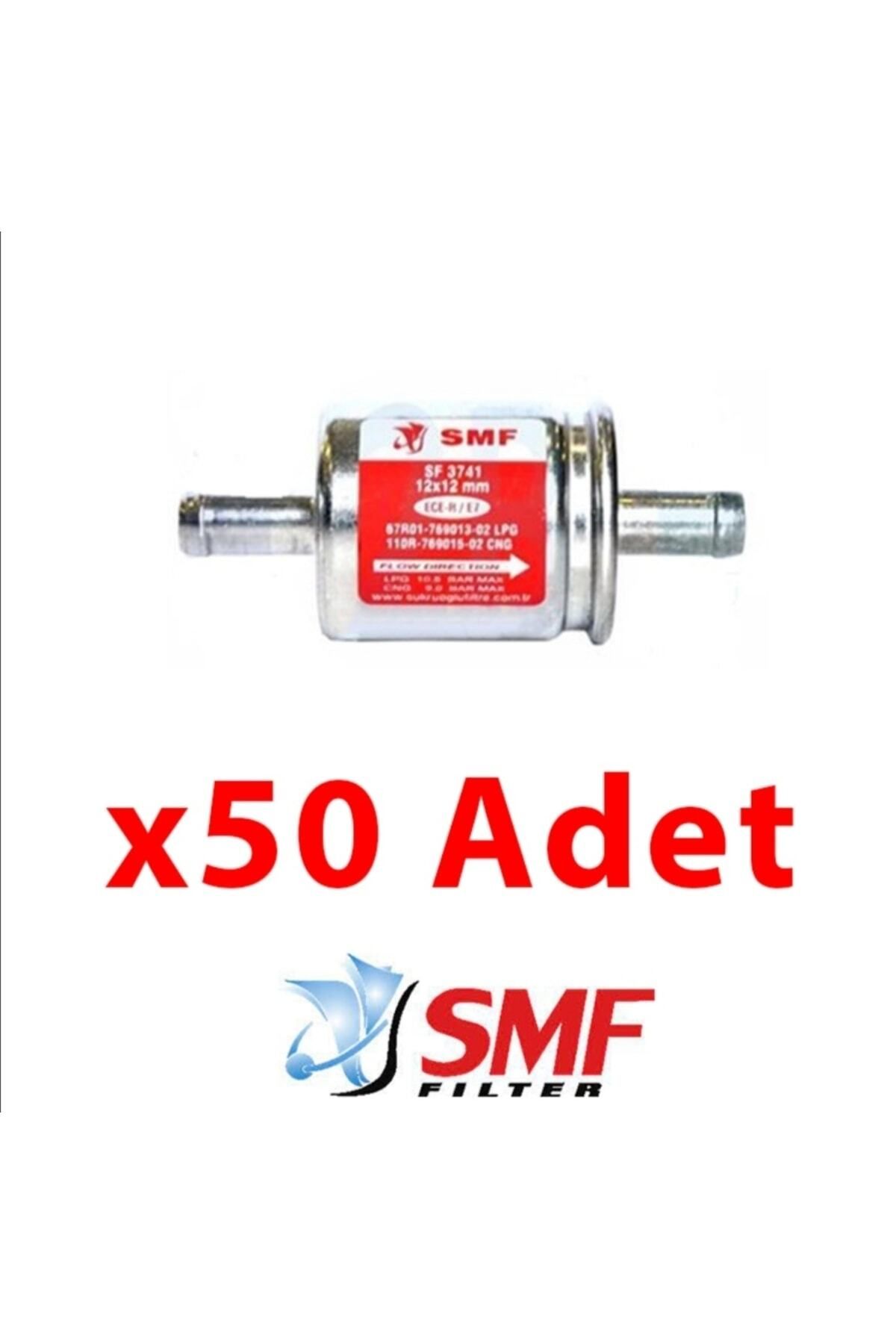 SMF 50 Adet Lpg Filtresi 12 X 12 Mm Alüminyum Otogaz Filtresi