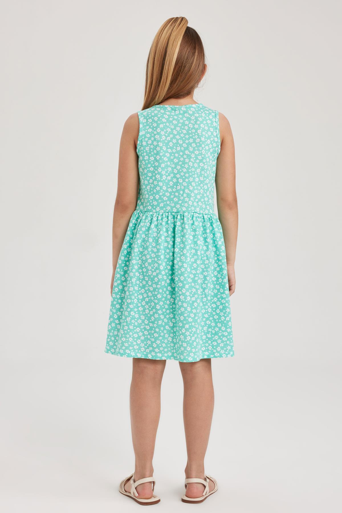 لباس مجلسی دخترانه سبز دفکتوDefacto | B0673A823SM اورجینال - تصویر 7