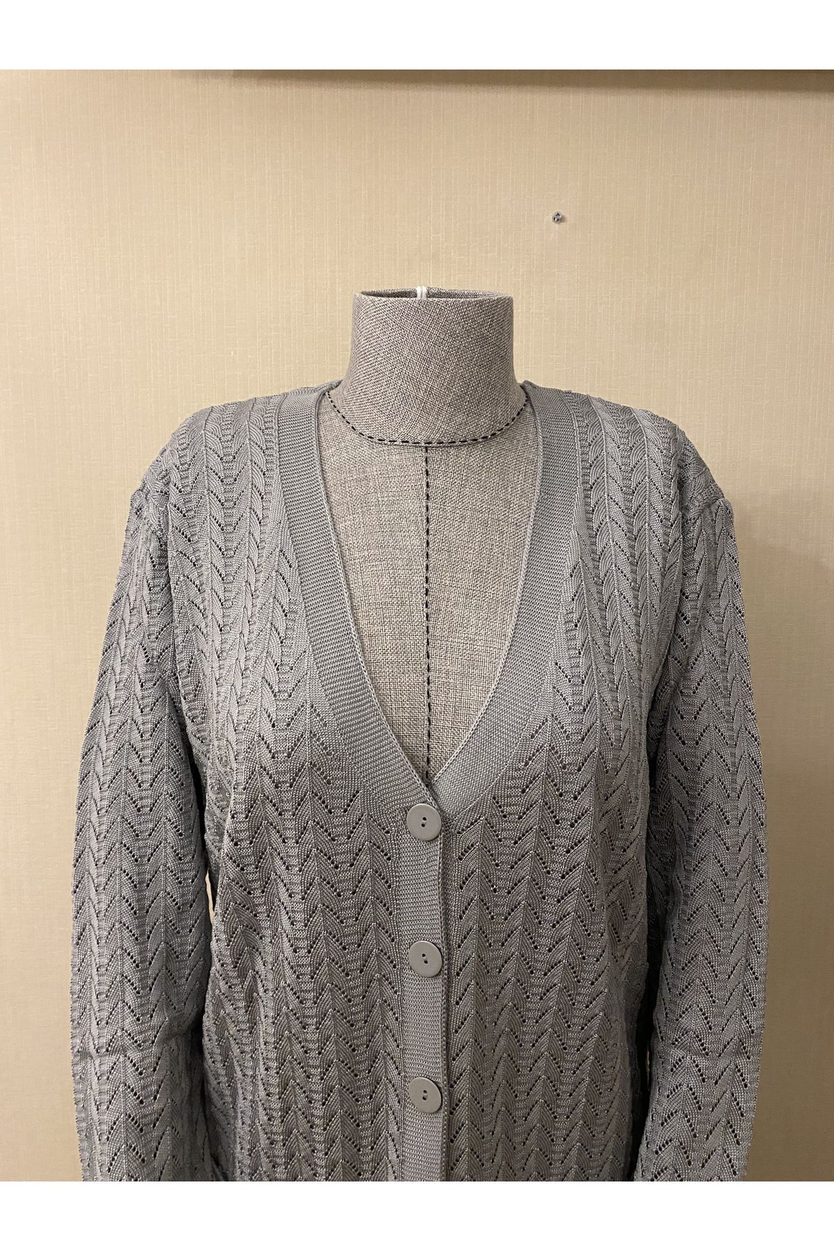 Grey long cardigan ladies store