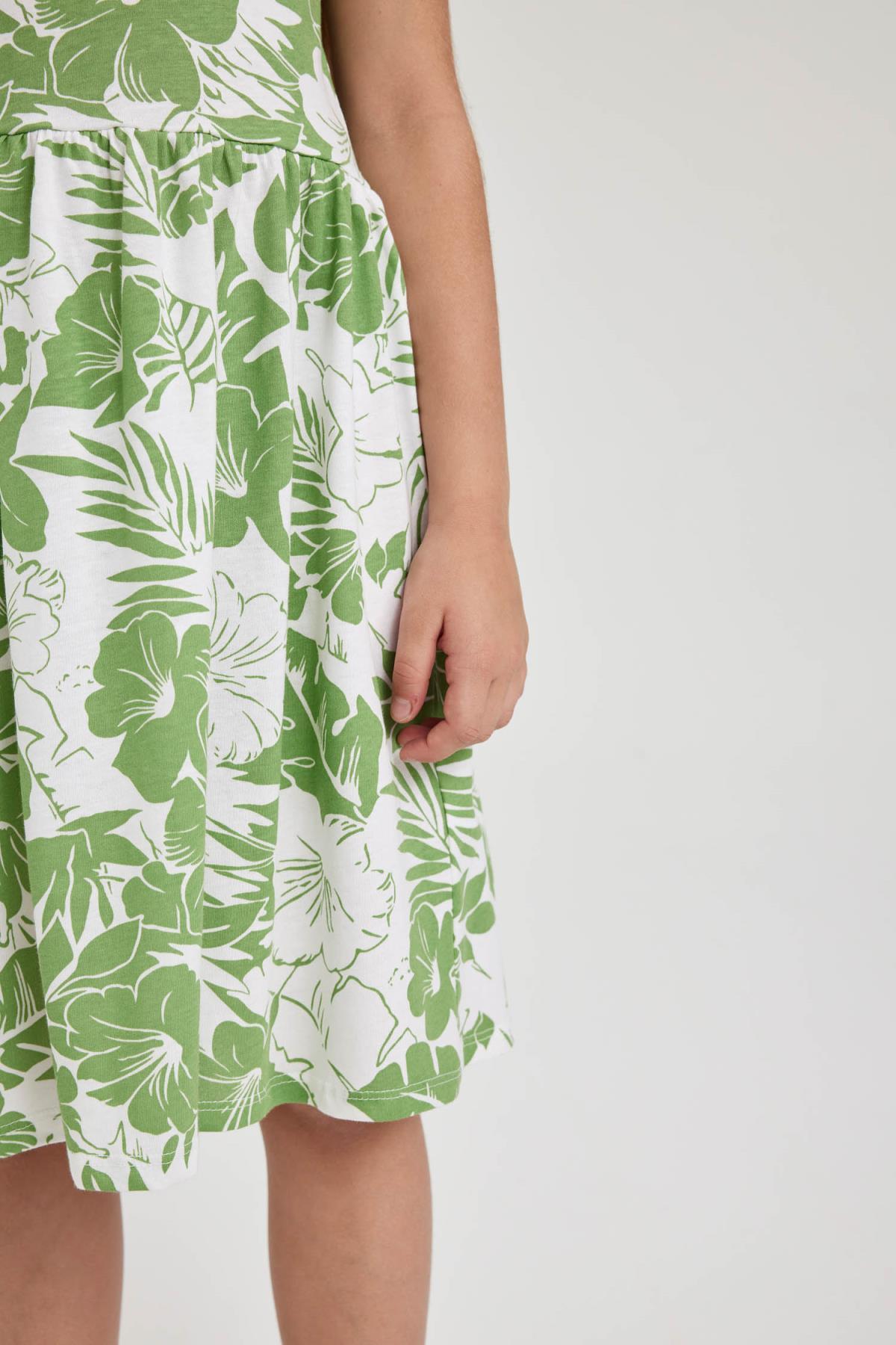 لباس مجلسی دخترانه سبز دفکتوDefacto | B0674A823SM اورجینال - تصویر 5