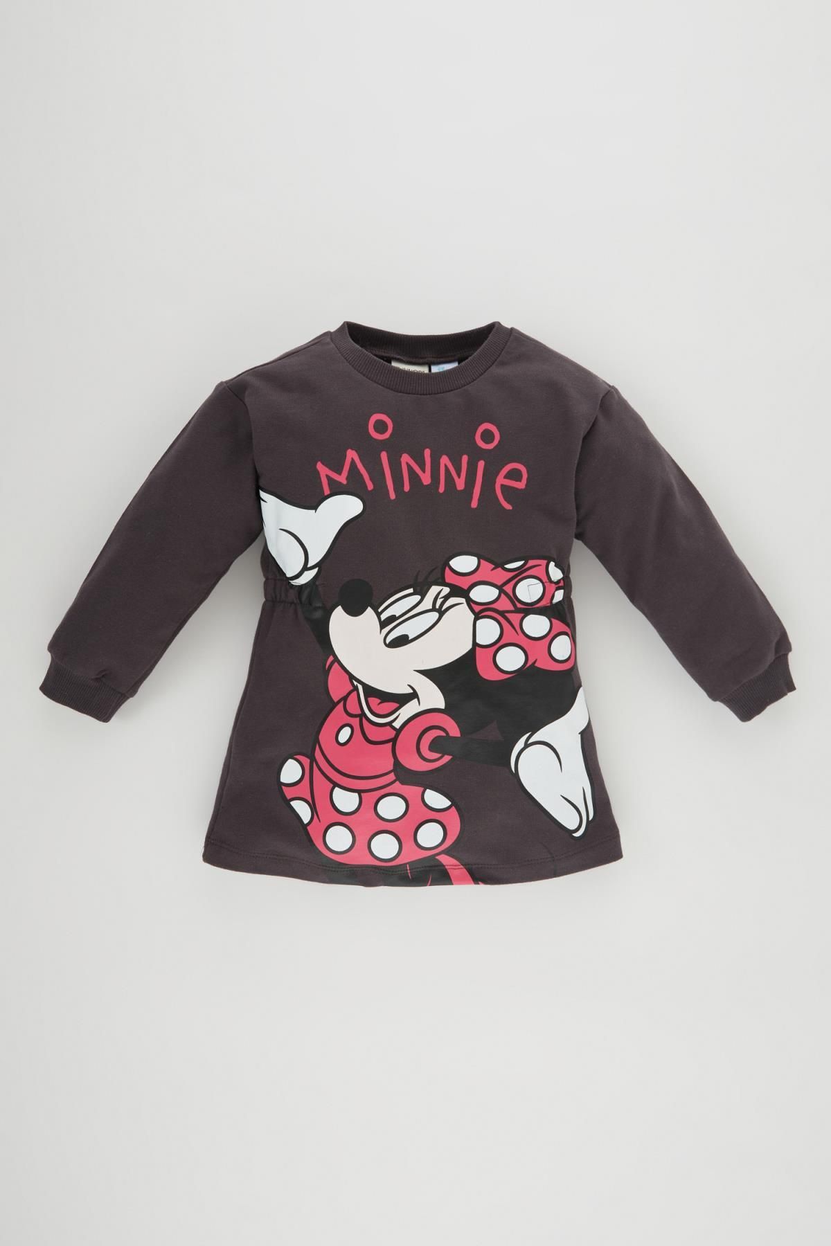 Defacto Kız Bebek Disney Mickey And Minnie Uzun Kollu Sweatshirt Kumaşı Elbise Fiyatı Yorumları