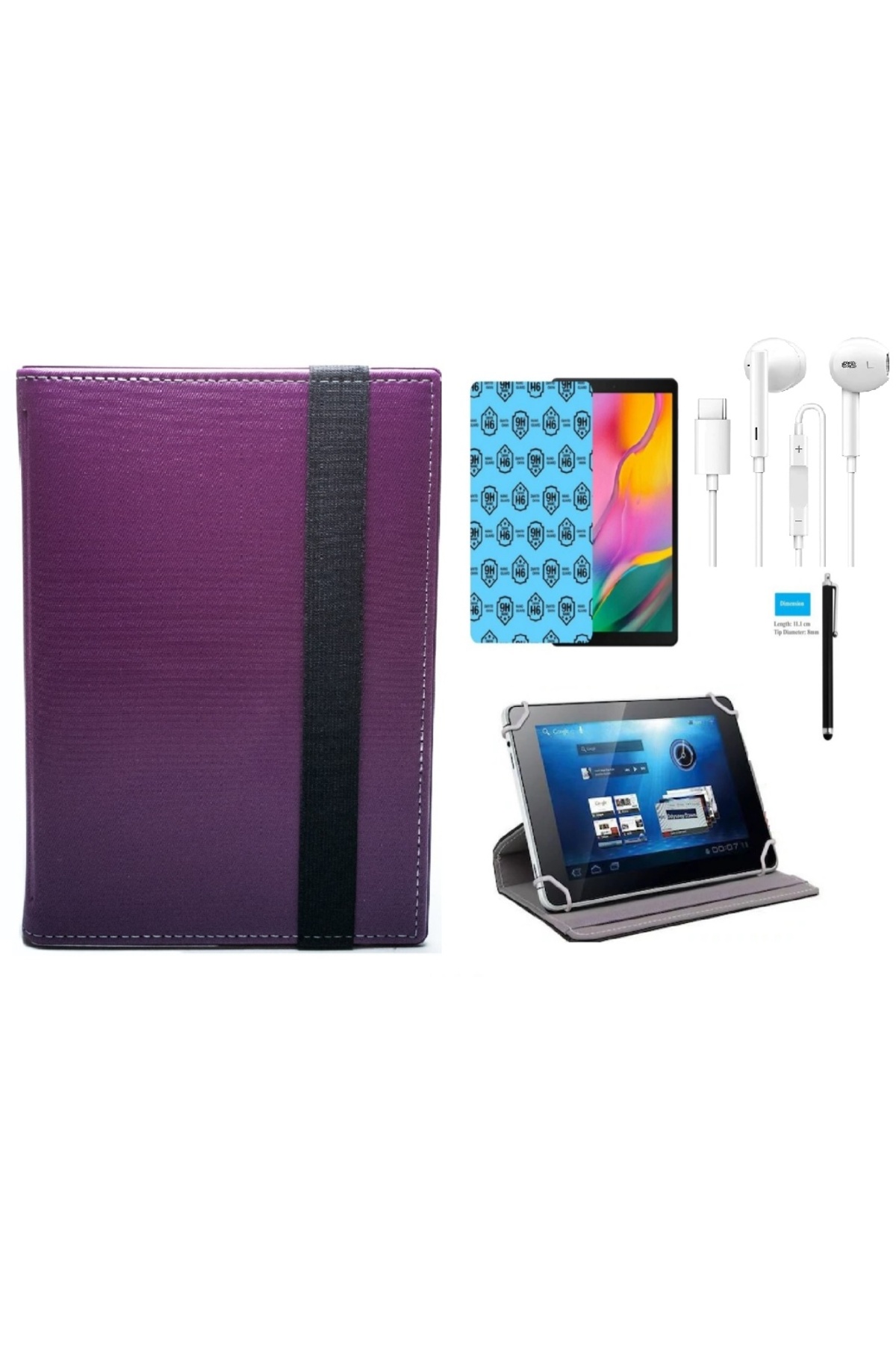 Casper Via S40 10.4" Compatible Tablet Case Set of 4 +Screen Protection+Pen+Earphone