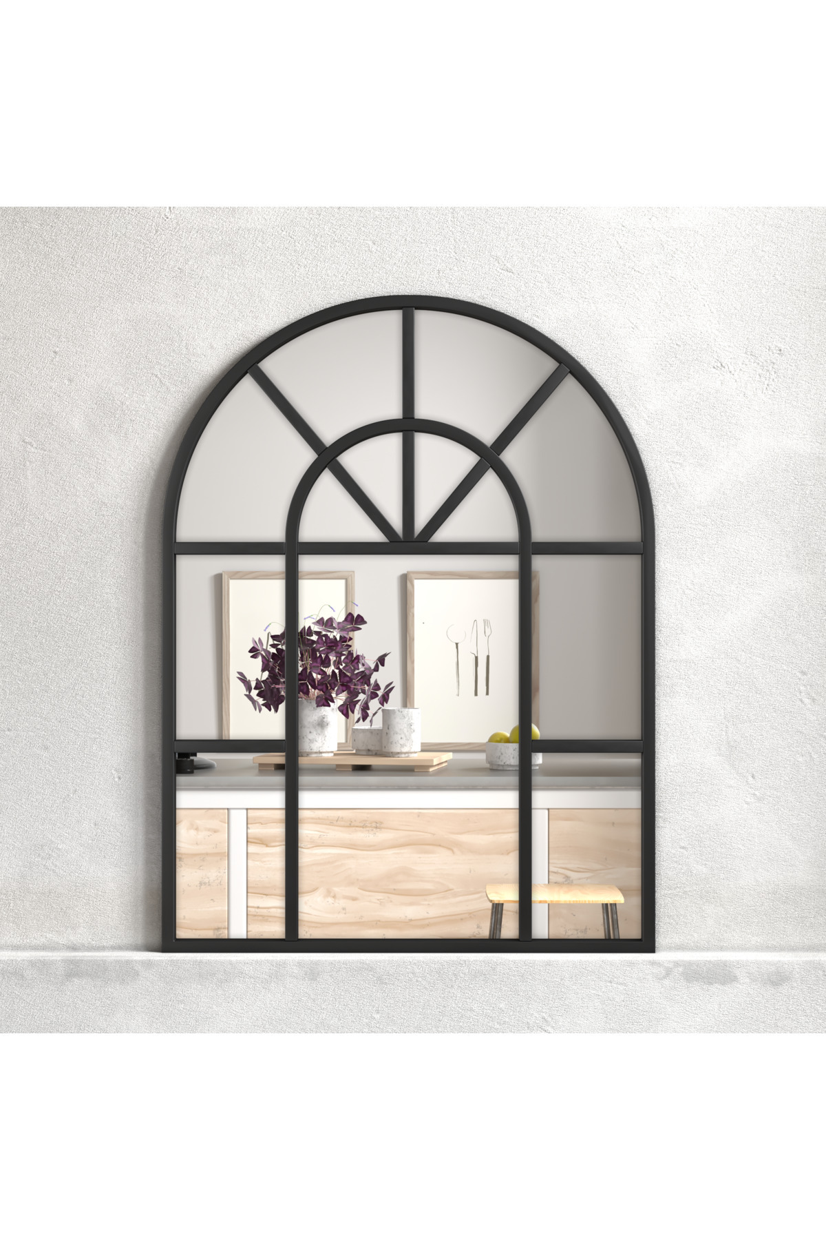 SİYAH KONSOL AYNASI